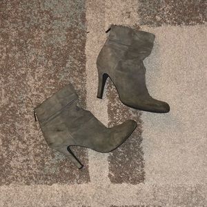 INC suede booties